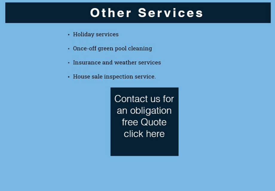 Other Services — Doug Allen Pools In Beaconsfield, QLD Other Services — Doug Allen Pools In Beaconsfield, QLD