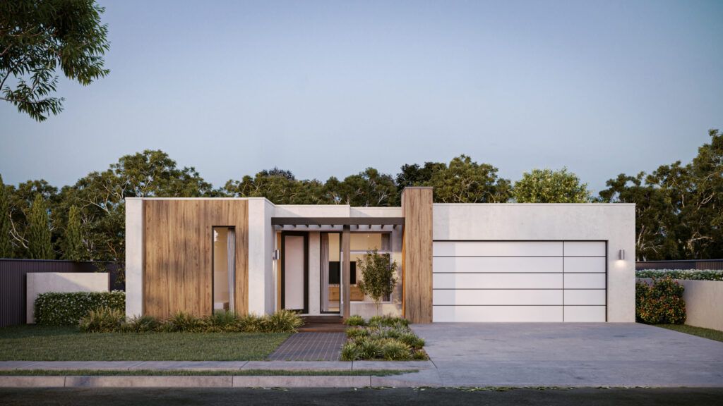 Modern Home with Wood Accents and Double Garage &mdash; Bundy Homes in Bundaberg North, QLD