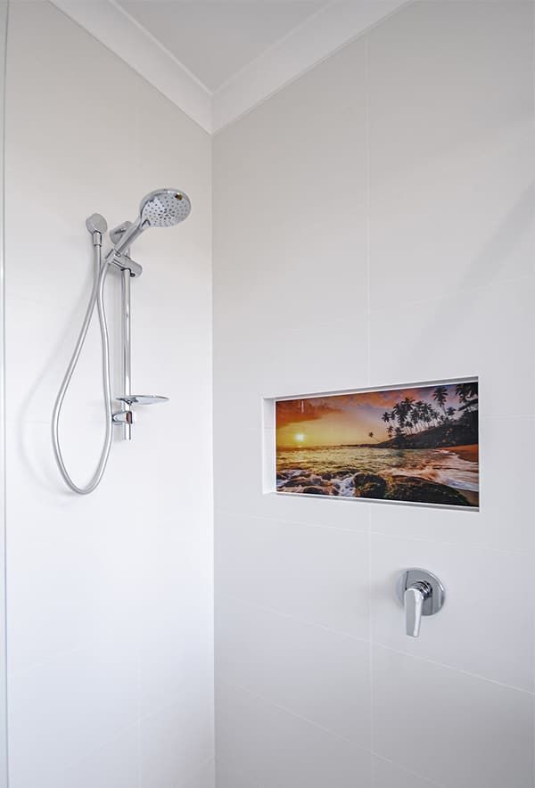 Modern Shower with Handheld Showerhead — Bundy Homes in Bundaberg North, QLD