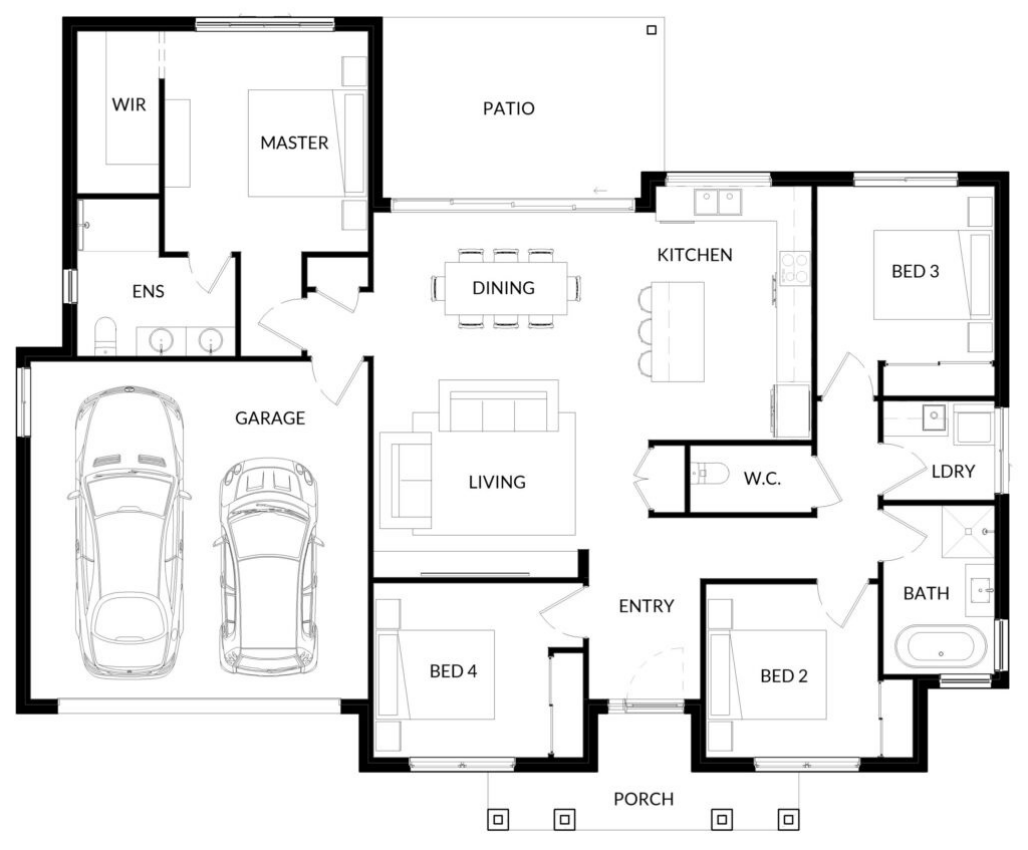 A Floor Plan For Apple 1 — Bundy Homes in Bundaberg North, QLD
