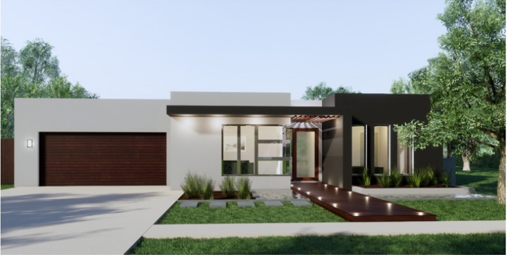 White Modern Home with a Garage &mdash; Bundy Homes in Bundaberg North, QLD