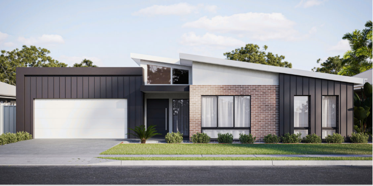 White Modern Home with Double Garage and Landscaped Yard &mdash; Bundy Homes in Bundaberg North, QLD