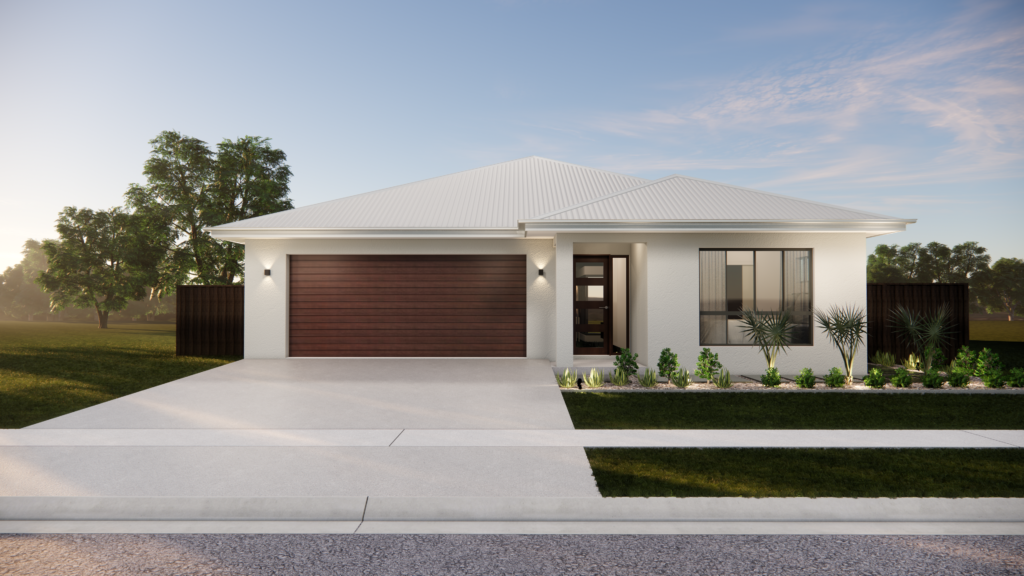 Modern Home with Light Facade and Double Garage &mdash; Bundy Homes in Bundaberg North, QLD