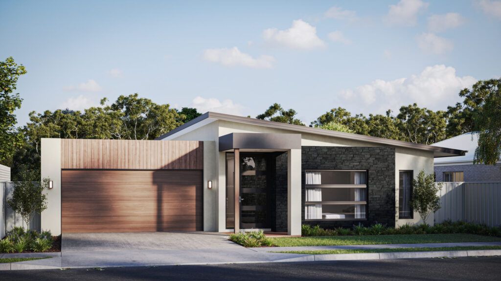 Contemporary Home with Mixed Materials and Garage &mdash; Bundy Homes in Bundaberg North, QLD
