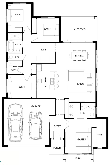 A Floor Plan For Dryandra 1 — Bundy Homes in Bundaberg North, QLD