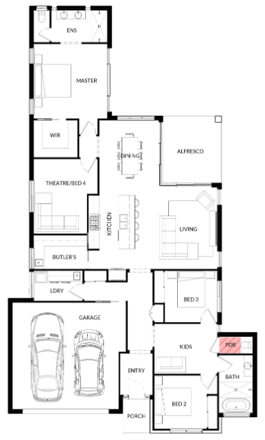 A Floor Plan For Dryandra 2 — Bundy Homes in Bundaberg North, QLD
