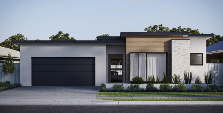 Contemporary Home with Light Facade and Double Garage &mdash; Bundy Homes in Bundaberg North, QLD