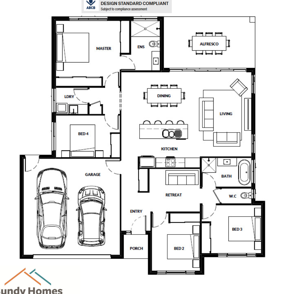 A Floor Plan For Bolwarra 2 — Bundy Homes in Bundaberg North, QLD