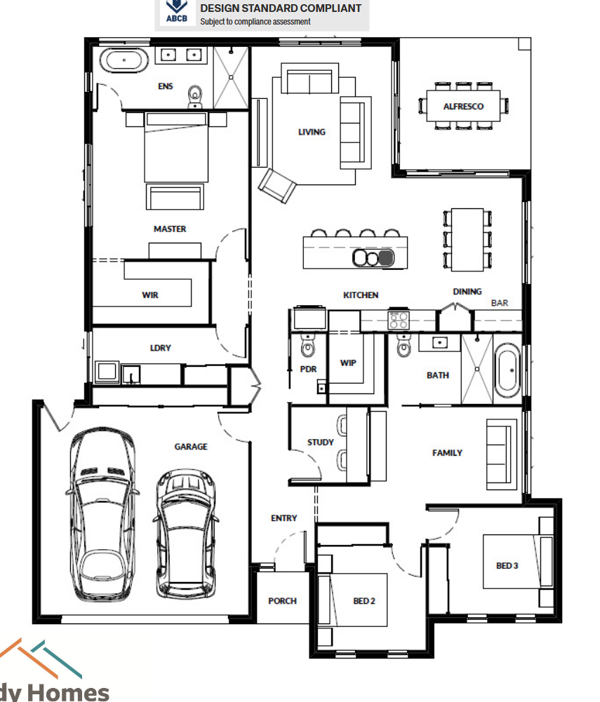 A Floor Plan For Bolwarra 2 — Bundy Homes in Bundaberg North, QLD