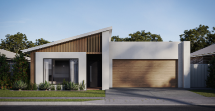 Modern White Home with Central Entry and Wide Garage &mdash; Bundy Homes in Bundaberg North, QLD