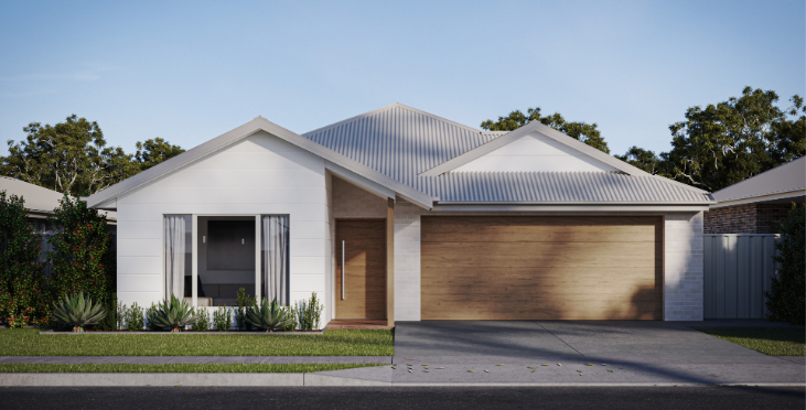 Modern White Home with Wide Garage &mdash; Bundy Homes in Bundaberg North, QLD