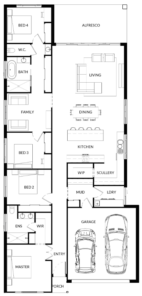 A Floor Plan For Hibiscus 5 — Bundy Homes in Bundaberg North, QLD