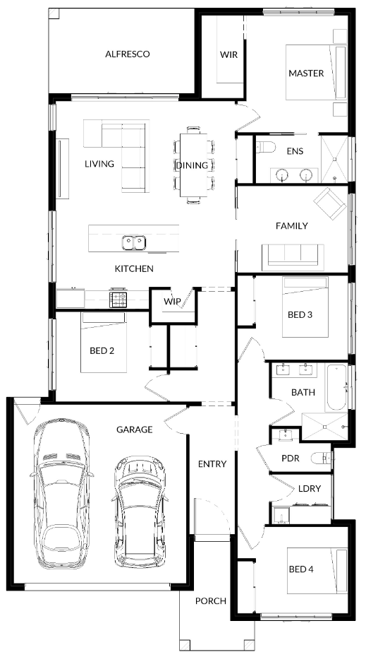 A Floor Plan For Hoop 2 — Bundy Homes in Bundaberg North, QLD