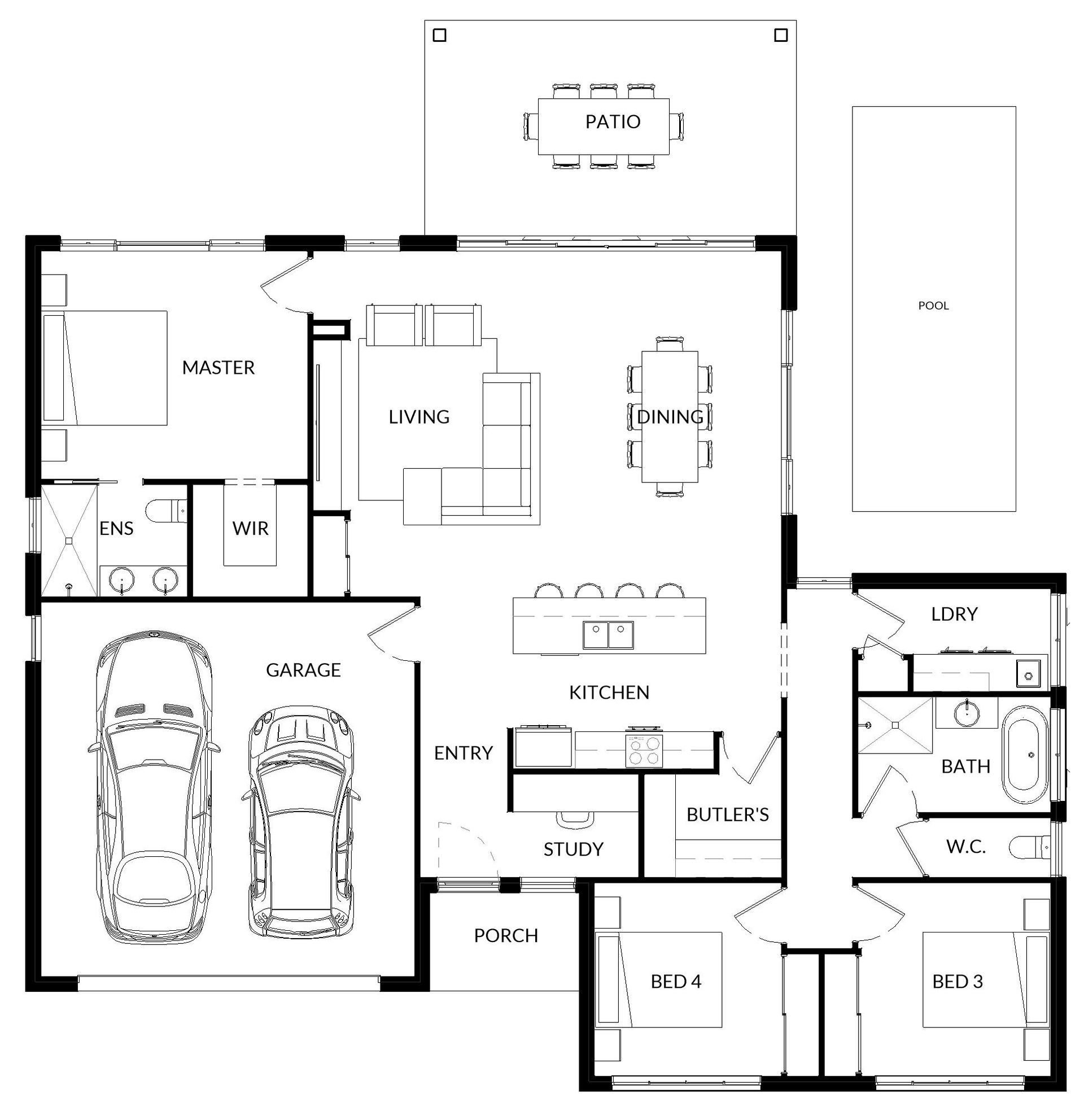A Floor Plan For Ash 1 — Bundy Homes in Bundaberg North, QLD