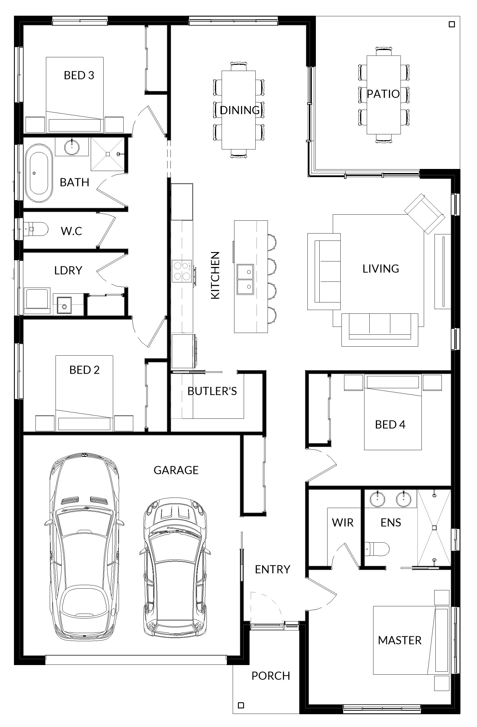 A Floor Plan For Cuttsia 2 — Bundy Homes in Bundaberg North, QLD