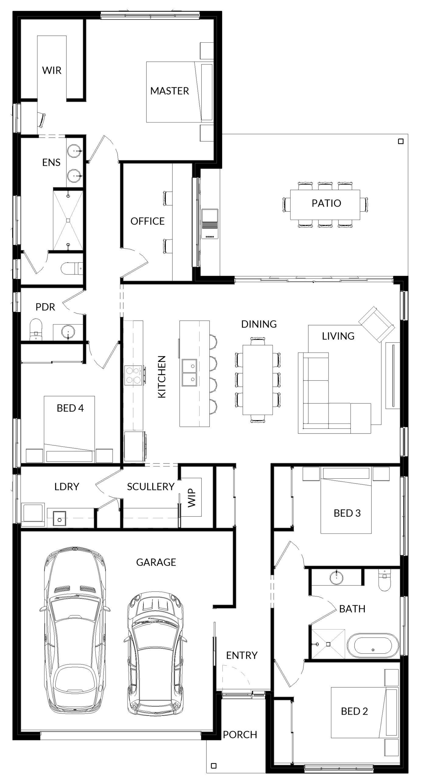 A Floor Plan For Cuttsia 5 — Bundy Homes in Bundaberg North, QLD