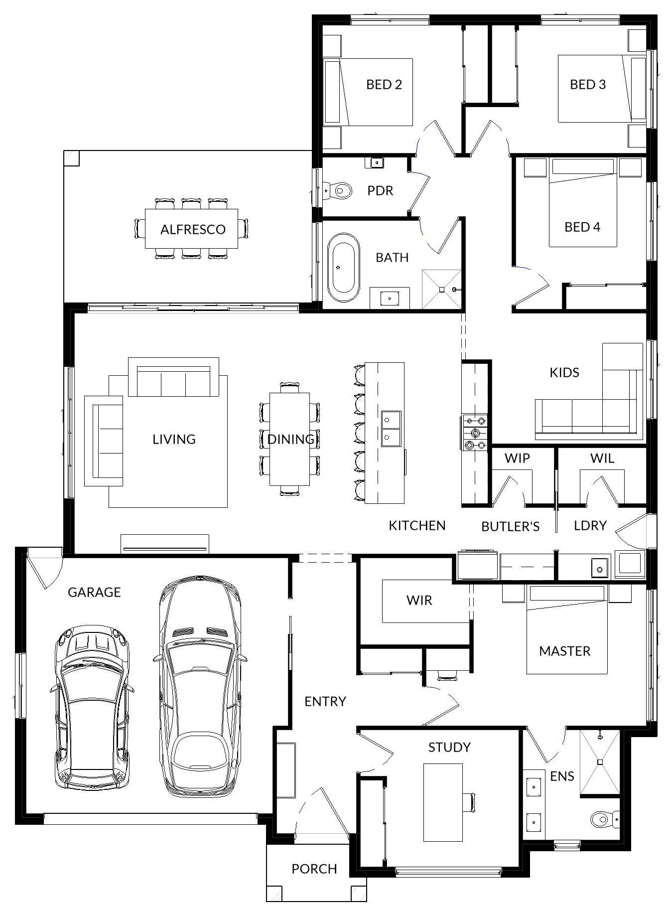 A Floor Plan For Aspen 3 — Bundy Homes in Bundaberg North, QLD
