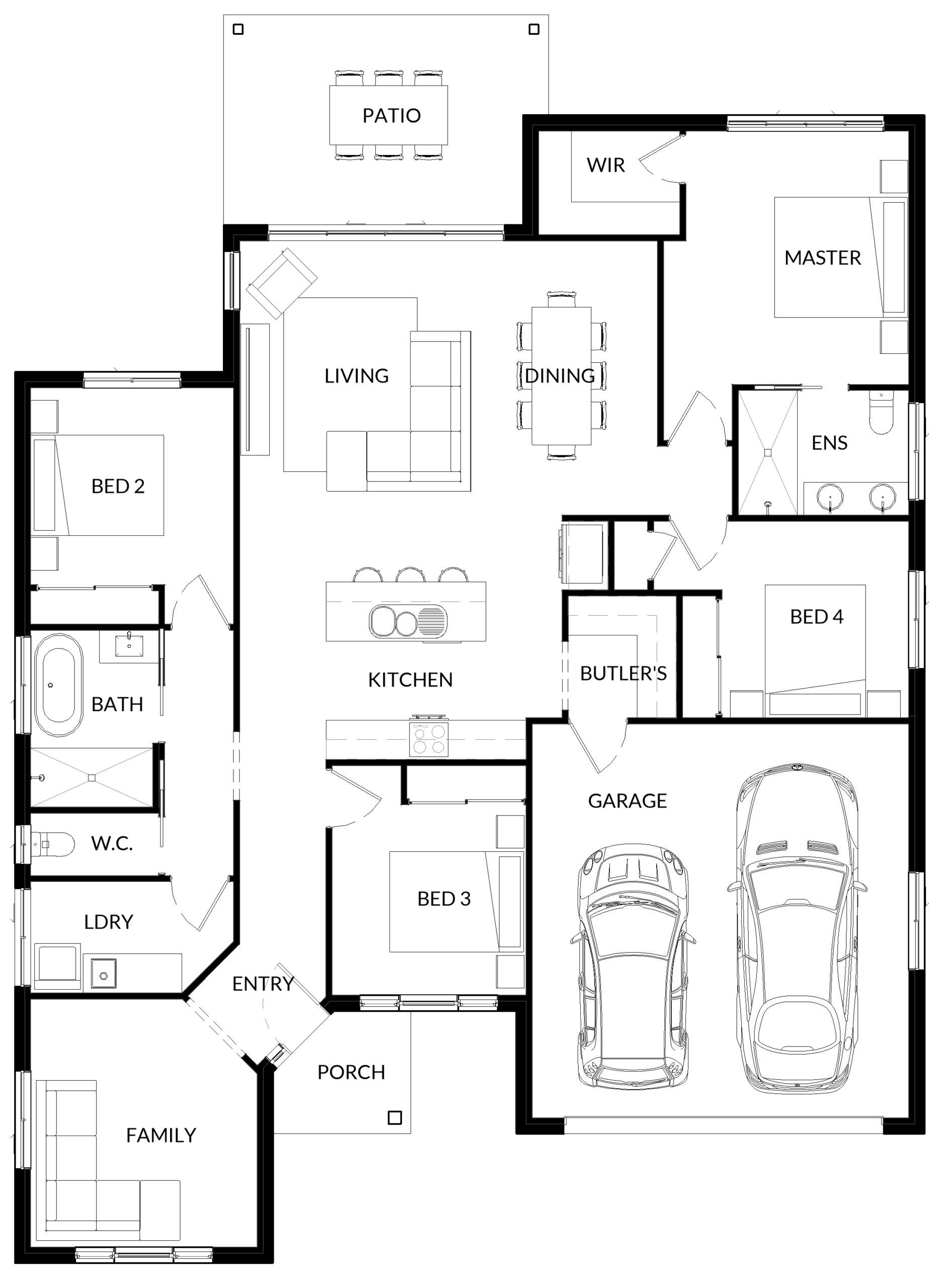 A Floor Plan For Guava 3 — Bundy Homes in Bundaberg North, QLD