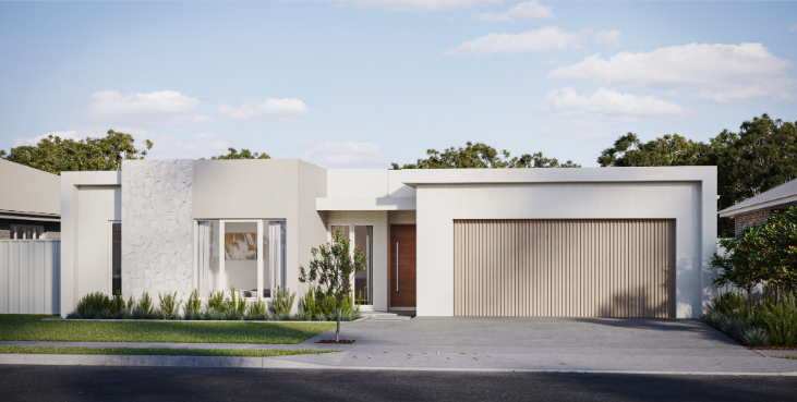Modern Home with Flat Roof and Wide Garage &mdash; Bundy Homes in Bundaberg North, QLD