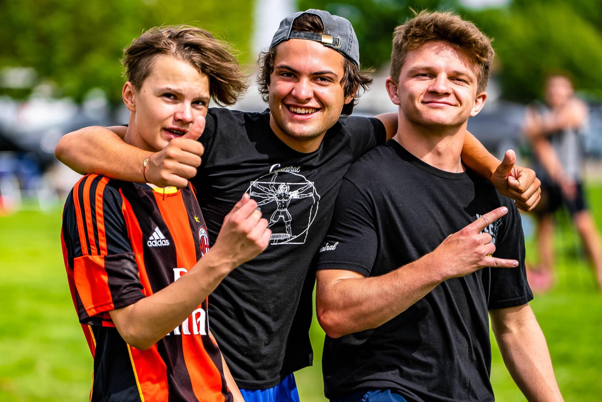 Kids happy at a Premier Spike spikeball tournament