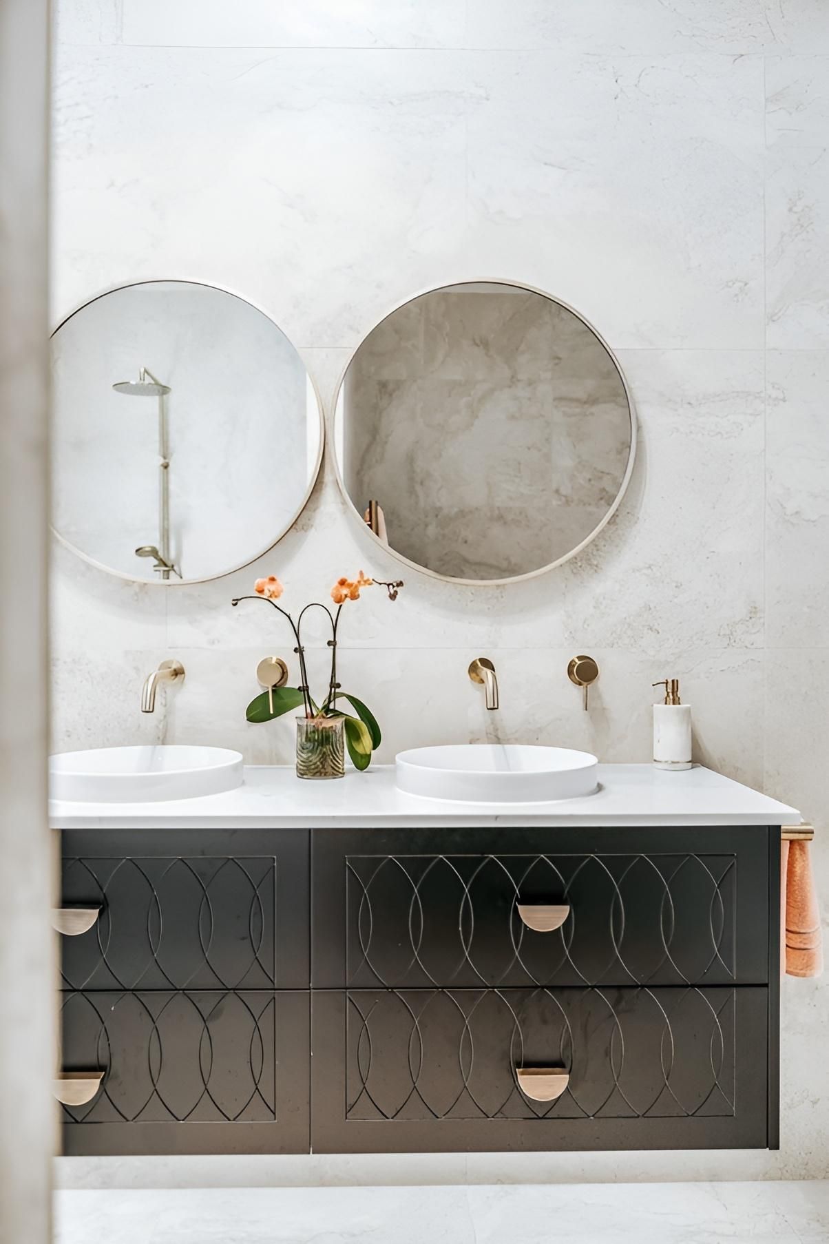 Bathroom Vanity With Two Sinks — Croker Building Solutions In Myrtleville, NSW