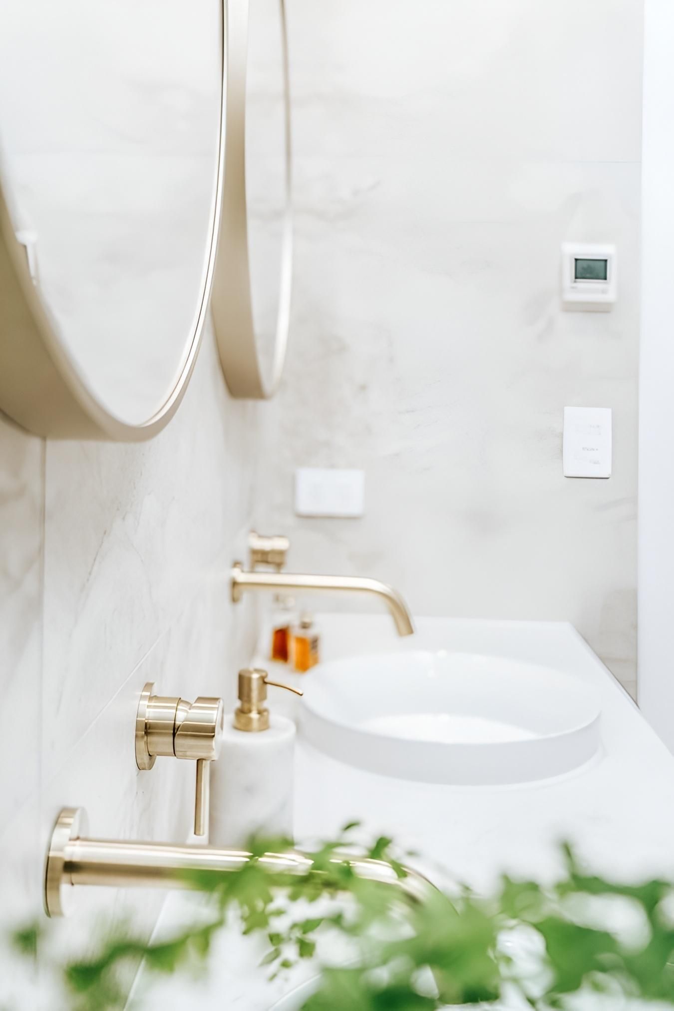 Modern Bathroom With White Sink — Croker Building Solutions In Myrtleville, NSW