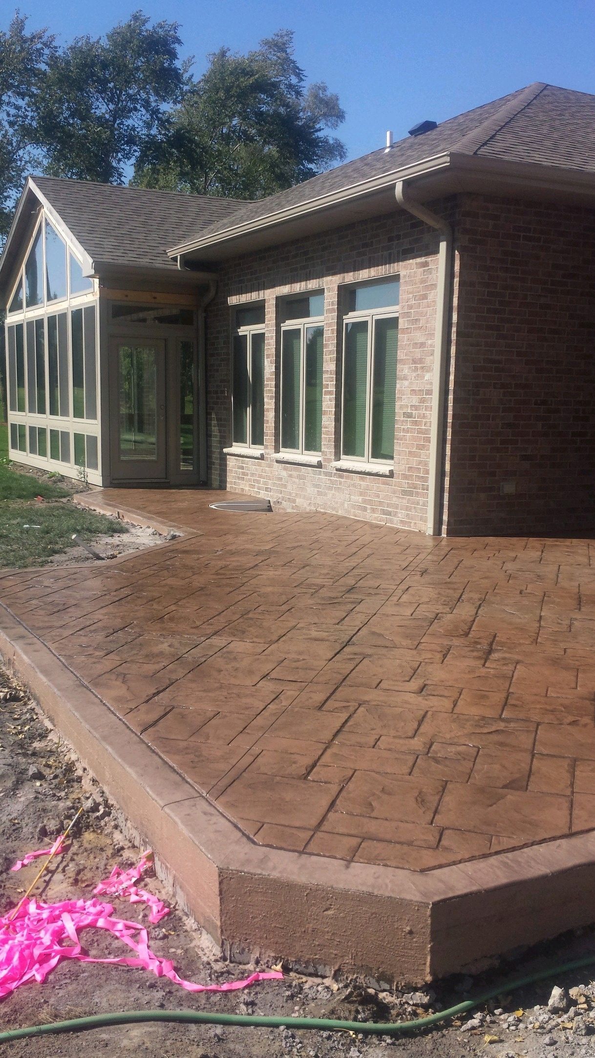 stamped concrete patio