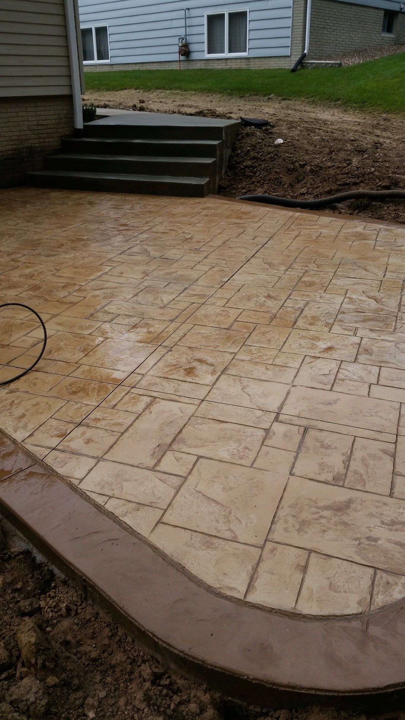 stamped concrete patio