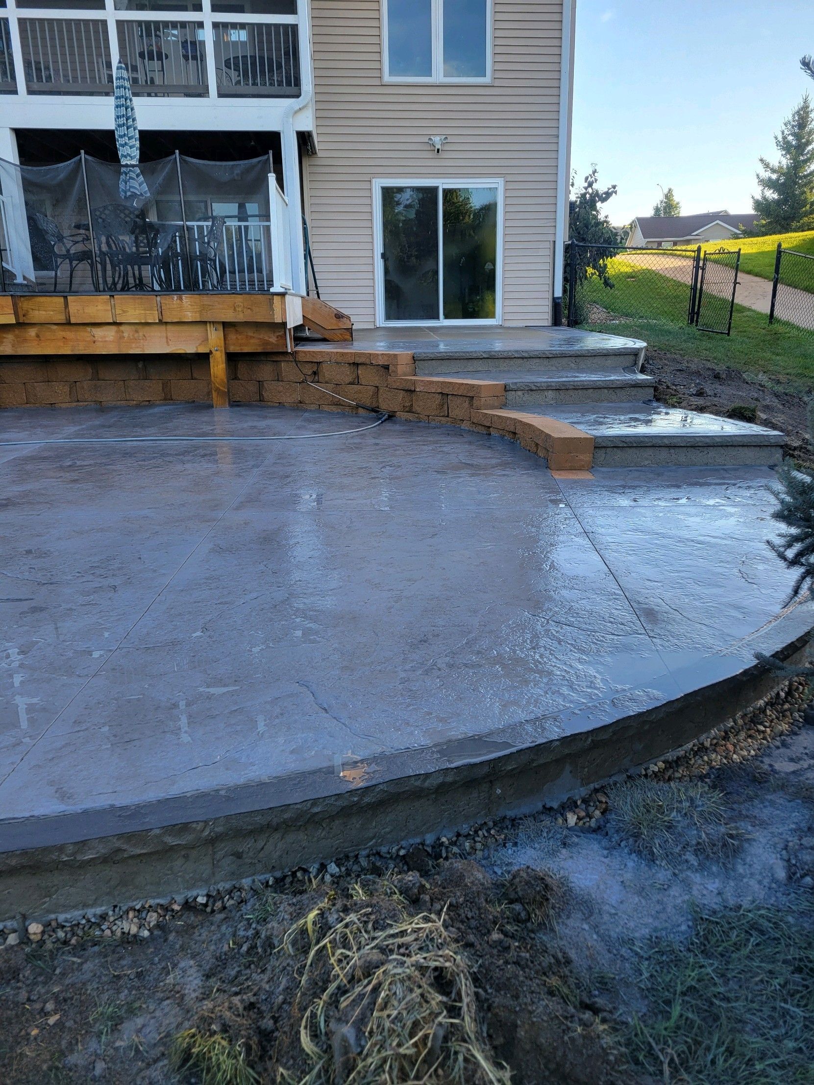concrete patio