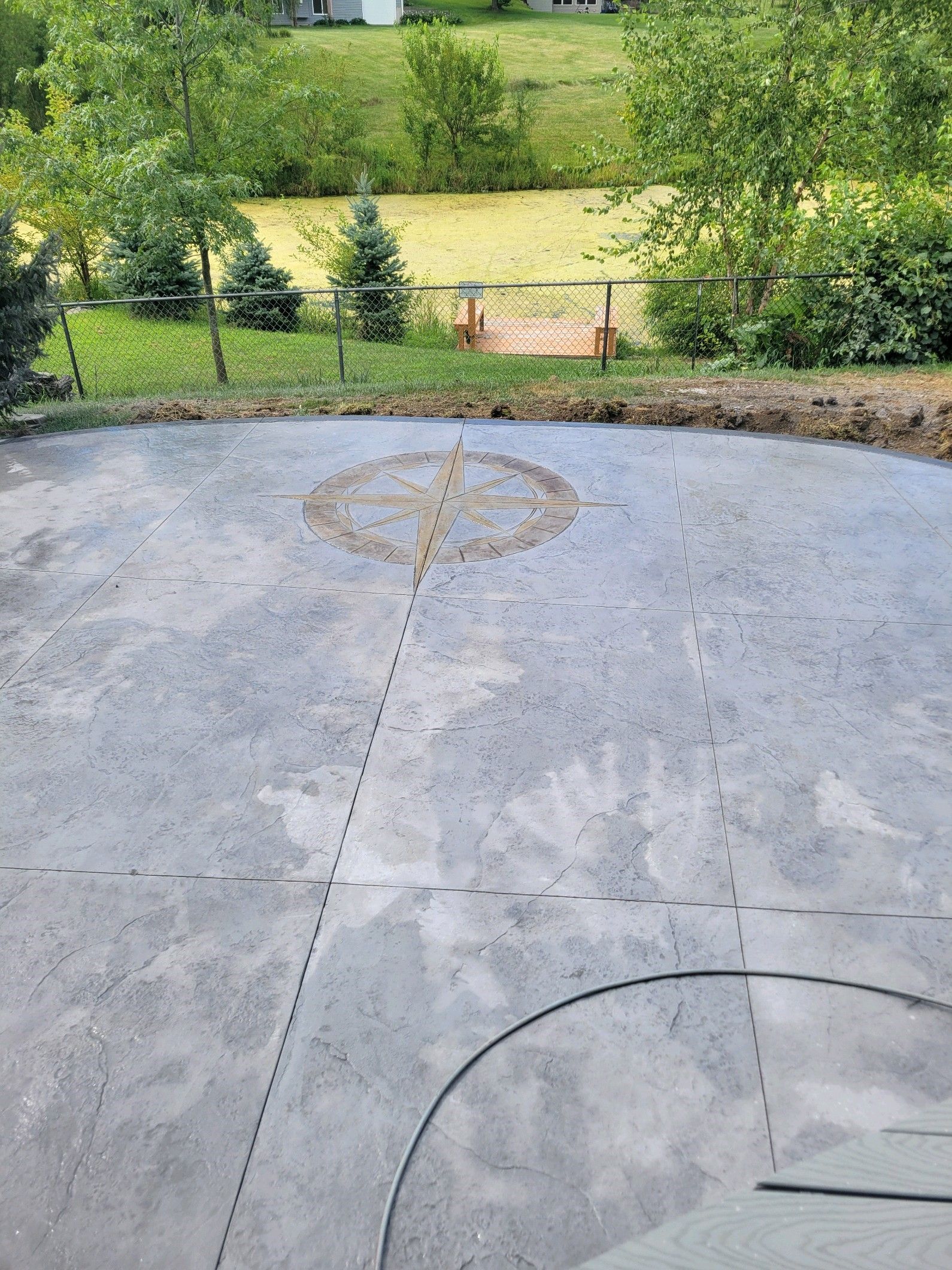 stamped concrete patio