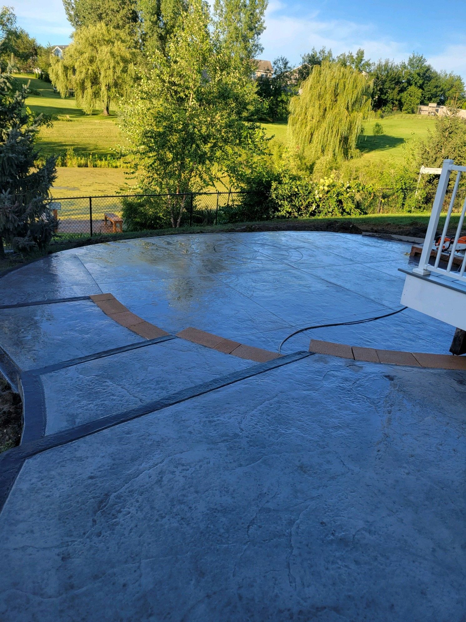 stamped concrete patio