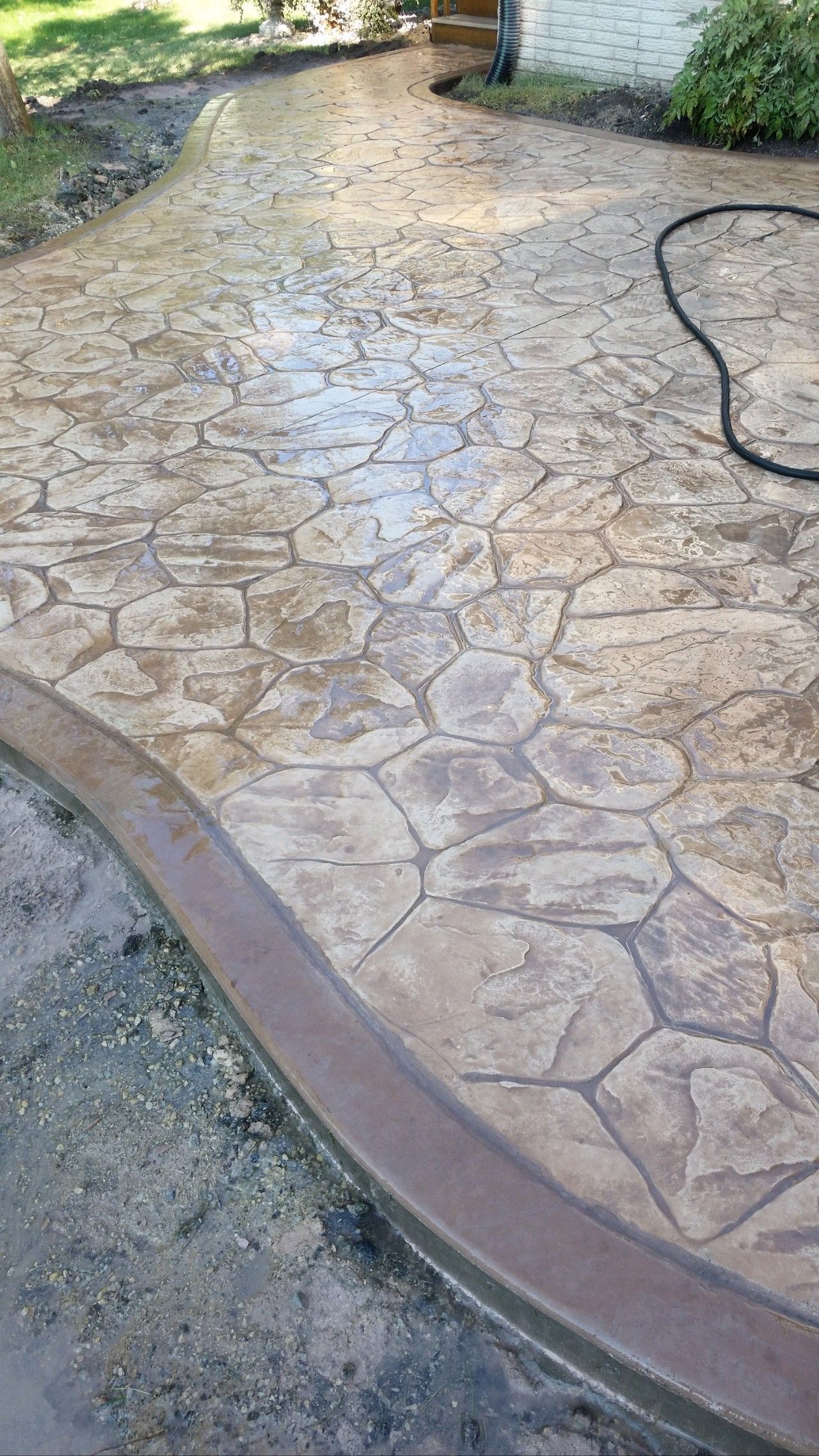 stamped concrete patio