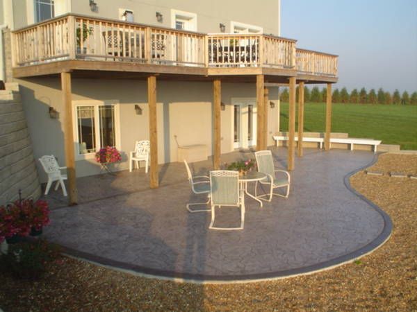stamped concrete patio