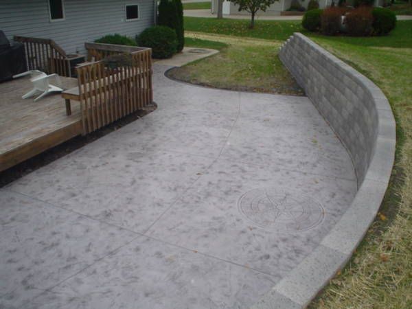 stamped concrete patio