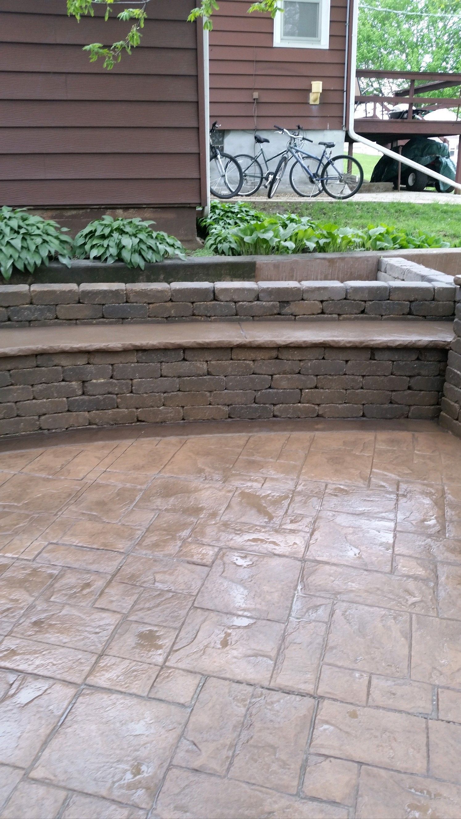 stamped concrete patio