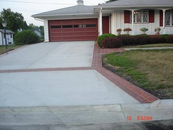 stamped concrete driveway