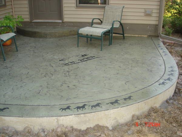 stamped concrete patio