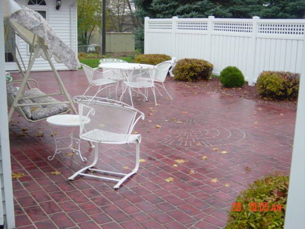 stamped concrete patio
