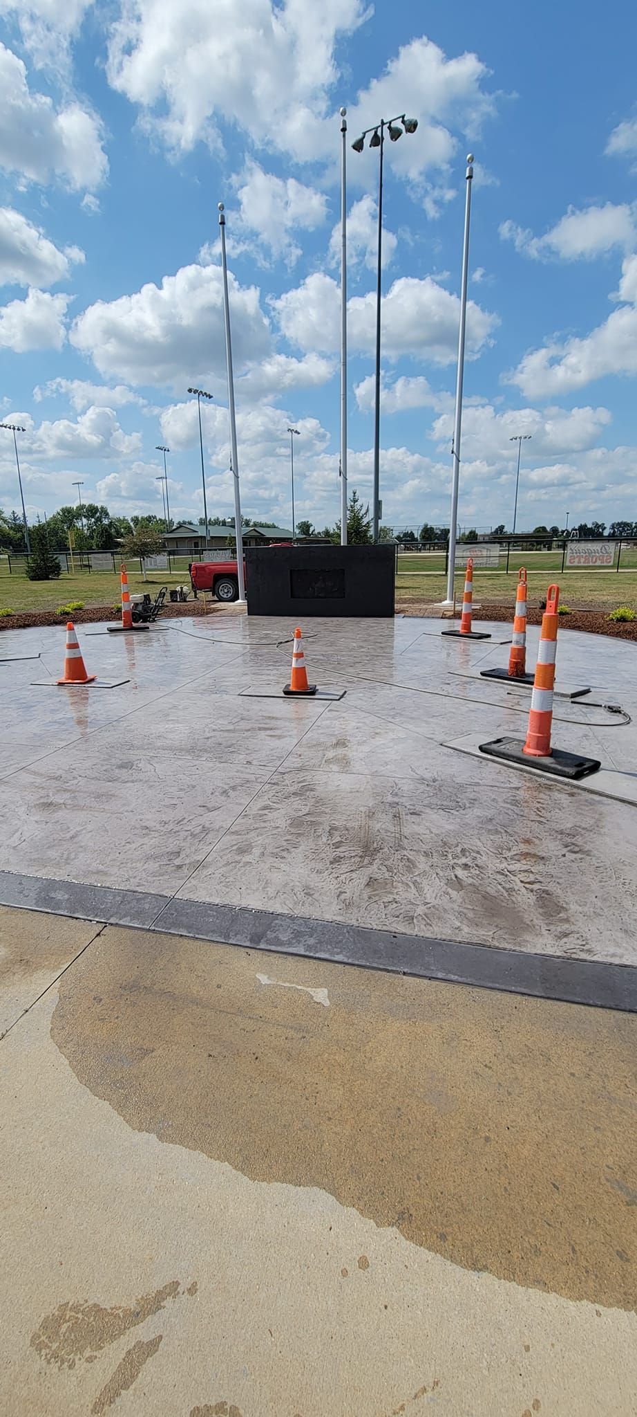 commercial concrete project