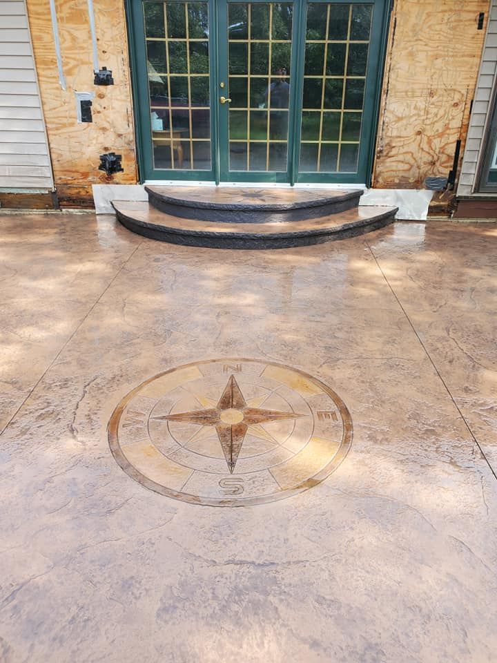 stamped concrete patio