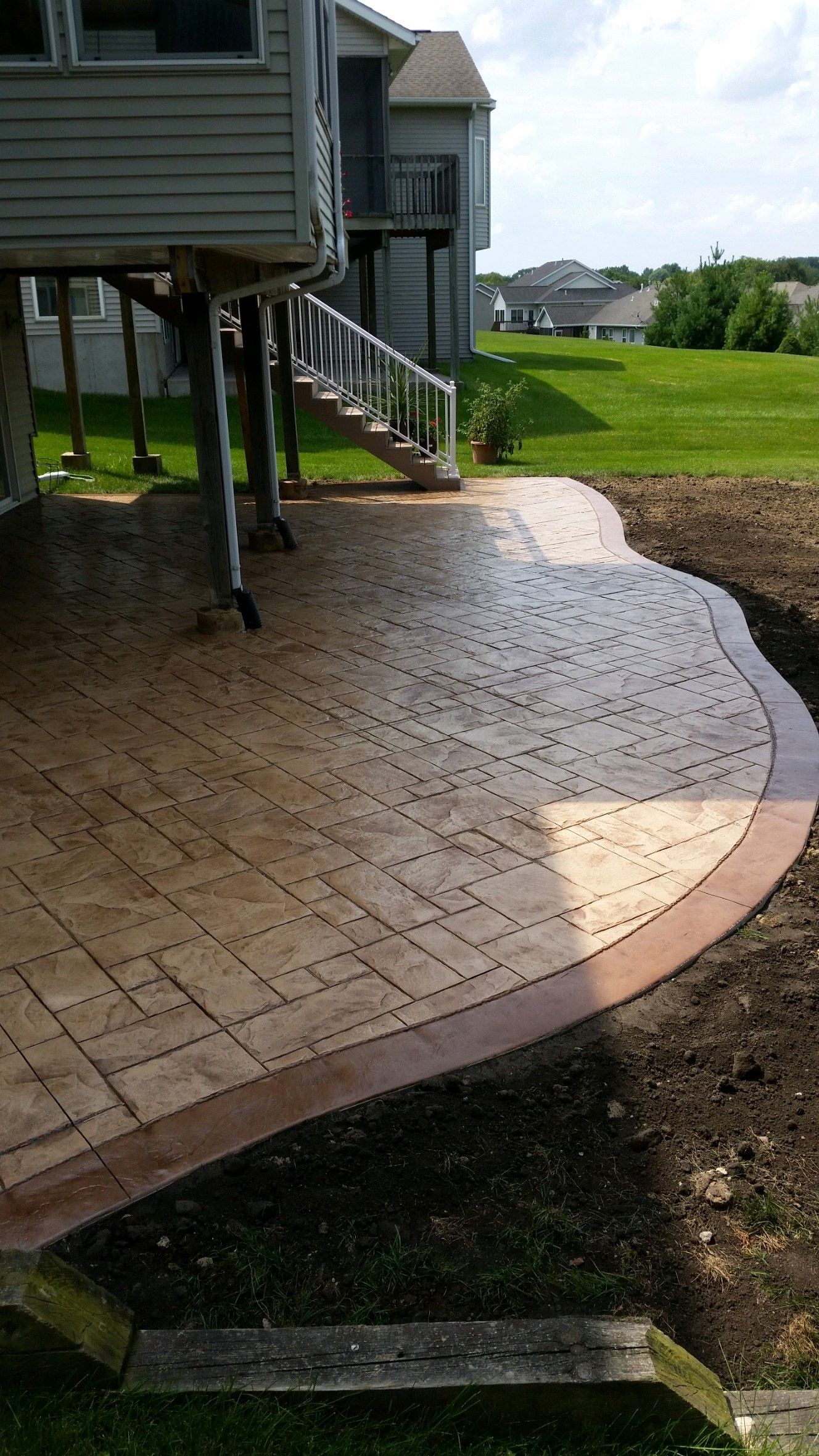 stamped concrete patio