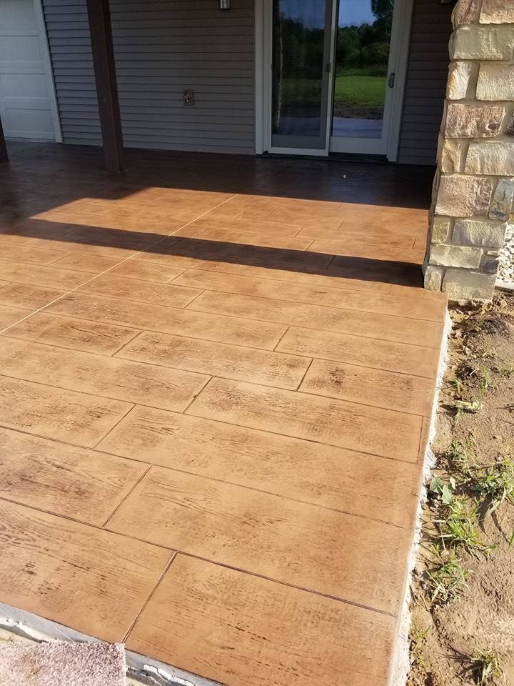 stamped concrete patio