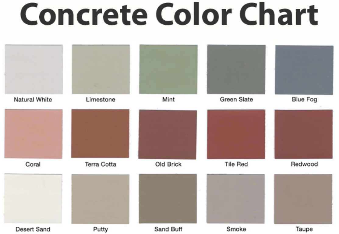 concrete color chart