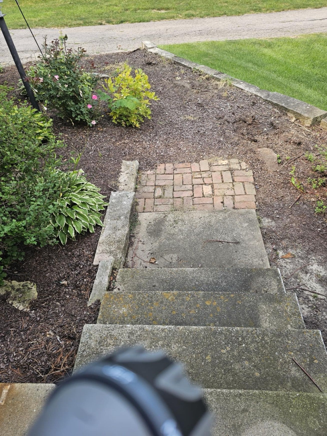 before picture of sidewalk