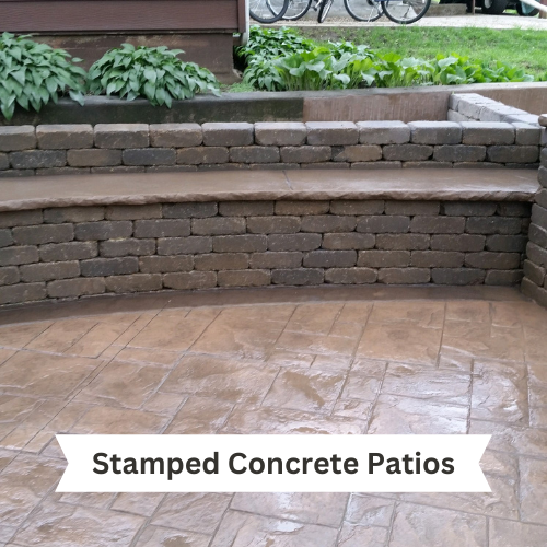 stamped concrete patio