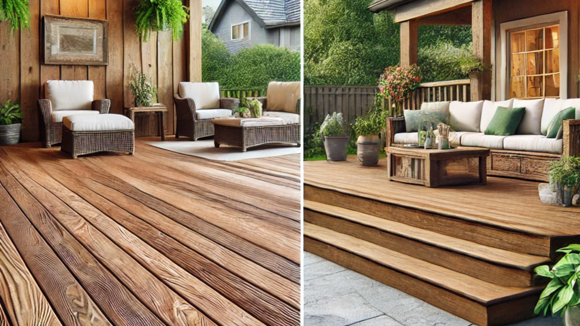 wood concrete vs wood deck