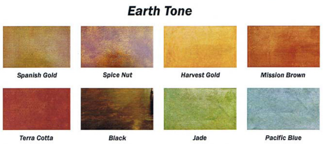 Acid Stain Concrete Chart