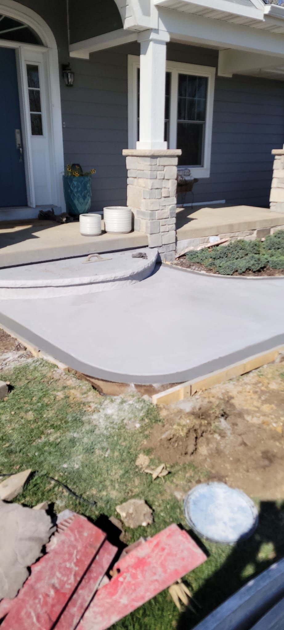 stamped concrete patio