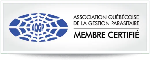 A logo for association quebecoise de la gestion parasitaire