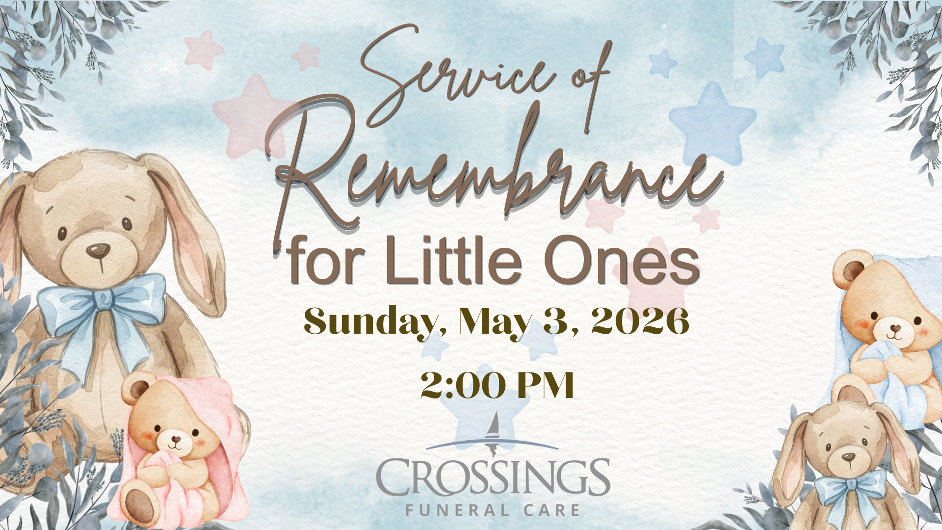 An advertisement for a service of remembrance and interment